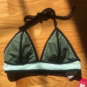Target triangle bikini top